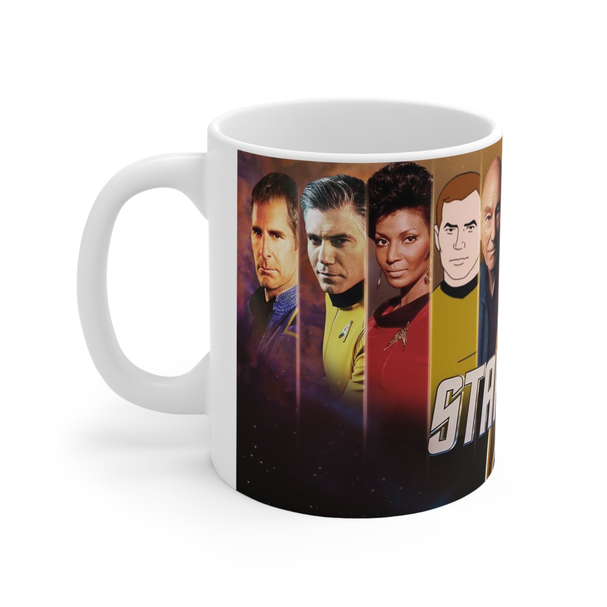 Star Trek Collection- USS Enterprise White Ceramic Mug - Creations by Chris and Carlos